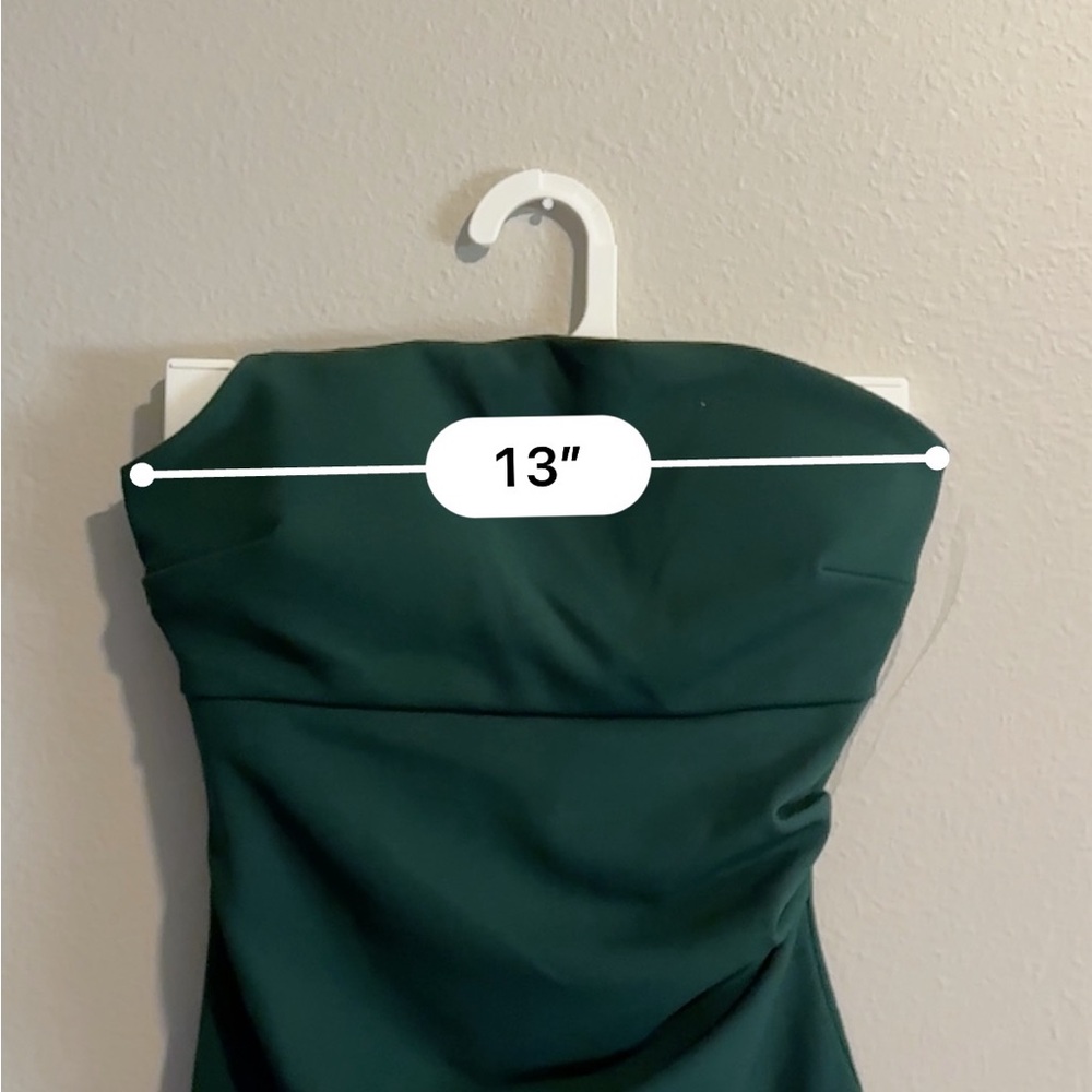 Emerald Sundae Dark Green One-Shoulder Dress - Picture 10 of 10